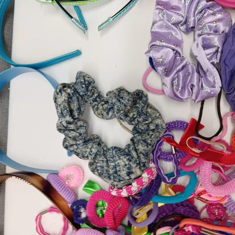 VTG Goody‎ Knockers Hair Ties Ribbons Headbands 118pc Lot 90s Y2K Multicolor
